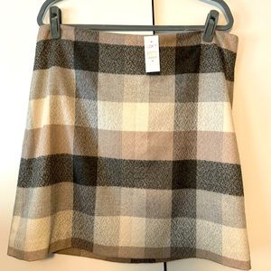 NWT LOFT plaid skirt